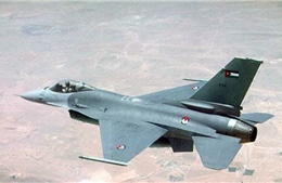 Rơi máy bay chiến đấu F-16 của Jordan tại Saudi Arabia