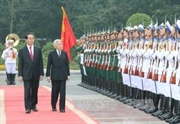 Chủ tịch nước Trần Đại Quang đón, hội kiến với Nhà vua Nhật Bản Akihito