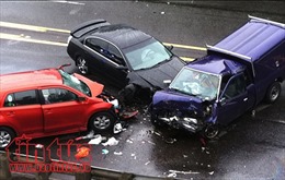 6 ô tô đâm nhau gây ùn tắc nghiêm trọng ở cao tốc Long Thành-Dầu Giây