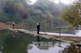 Khẩn trương khắc phục sự cố đứt cáp cầu treo Bình Yên - Tuyên Quang 