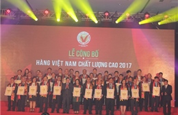 Vedan Việt Nam tiếp tục đạt danh hiệu “Hàng Việt Nam Chất lượng cao năm 2017”