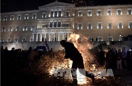 Biểu tình phản đối chính sách tăng thuế của chính phủ Hy Lạp