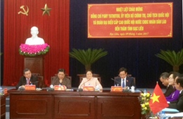 Chủ tịch Quốc hội Lào Pany Yathotou thăm tỉnh Bạc Liêu 