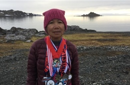 Gặp bà lão Mỹ gốc Việt chạy marathon 7 lục địa trong 7 ngày