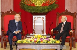 Tổng Bí thư Nguyễn Phú Trọng tiếp Tổng thống Nhà nước Israel 
