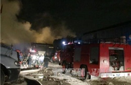 Dập tắt đám cháy xưởng rộng 1.000 m2 trong đêm tại TP Hồ Chí Minh