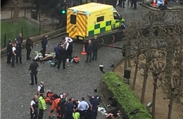 Nổ súng bên ngoài nhà Quốc hội Anh, một đối tượng xông vào trong tấn công cảnh sát