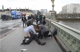 Kinh hoàng hiện trường vụ tấn công bên ngoài tòa nhà Quốc hội Anh