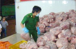 Tiêu hủy hơn 4,2 tấn thịt lợn không đảm bảo an toàn vệ sinh thực phẩm