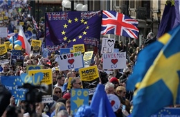 Người Anh rầm rộ biểu tình phản đối chia tay châu Âu 