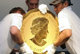 Đồng tiền vàng 100 kg tại bảo tàng Đức &#39;không cánh mà bay&#39;
