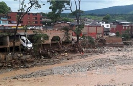 Hình ảnh về lở đất kinh hoàng ở Colombia