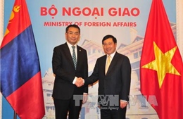 Phó Thủ tướng, Bộ trưởng Ngoại giao Phạm Bình Minh hội đàm với Bộ trưởng Ngoại giao Mông Cổ 