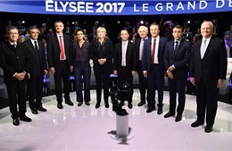 11 ứng cử viên Tổng thống Pháp tranh luận trực tiếp trên truyền hình