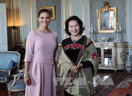 Chủ tịch Quốc hội chào xã giao Công chúa kế vị Thụy Điển