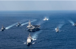 Tàu chiến Nhật Bản nhập cuộc với USS Carl Vinson đến bán đảo Triều Tiên
