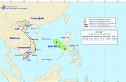Áp thấp nhiệt đới mạnh cấp 6 hướng vào Biển Đông