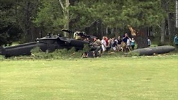 Trực thăng quân sự Mỹ rơi xuống sân golf, 3 người thương vong