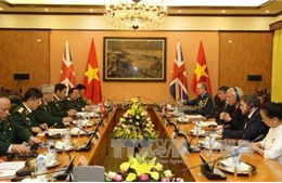 Tướng Nguyễn Chí Vịnh hội đàm với Quốc vụ khanh Quốc phòng Anh