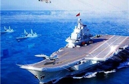 Quân đội Trung Quốc xin lỗi về áp phích tàu sân bay dính &#39;sạn’ photoshop 