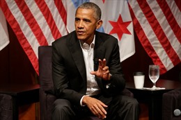 Ông Obama nhận gần nửa triệu đô cho bài phát biểu, bằng lương tổng thống cả năm