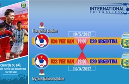 Giá vé xem U20 Argentina tại Việt Nam cao nhất là 400.000 đồng  