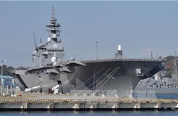 Tàu chiến lớn nhất của Nhật Bản lần đầu phối hợp với hải quân Mỹ