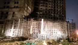 Không ai tử vong trong vụ sập giàn giáo tại chung cư 16 tầng ở Hà Nội 