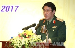 Thượng tướng Lương Cường tiếp Chính ủy Hải quân Trung Quốc