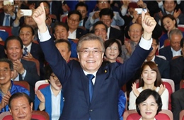 Ông Moon Jae-in tuyên bố chiến thắng trong cuộc bầu cử Tổng thống Hàn Quốc
