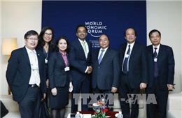 Thủ tướng Chính phủ Nguyễn Xuân Phúc tiếp lãnh đạo WEF, AIIB và Tập đoàn Cisco