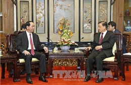 Chủ tịch nước tiếp Ủy viên Thường vụ BCT Đảng Cộng sản Trung Quốc Lưu Vân Sơn