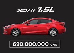 Mazda3 - 2017 có giá từ 690 triệu đồng