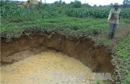 Sụt lún tại khu vực mỏ sắt Trại Cau, Thái Nguyên: Sẽ bồi thường thiệt hại cho người dân 