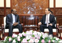 Chủ tịch nước Trần Đại Quang tiếp Đại sứ Cộng hòa Sudan chào từ biệt 