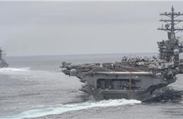 Động thái hiếm của Mỹ: Triển khai tàu sân bay thứ 3 răn đe Triều Tiên