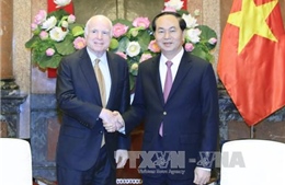Chủ tịch nước Trần Đại Quang tiếp Thượng nghị sĩ Hoa Kỳ John McCain