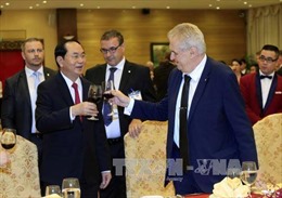 Chủ tịch nước Trần Đại Quang chiêu đãi chào mừng Tổng thống Cộng hòa Séc