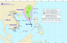 Bão số 1 đi theo hướng Tây Tây Bắc, có khả năng mạnh thêm