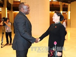 Chủ tịch Quốc hội Nguyễn Thị Kim Ngân hội đàm với Chủ tịch Thượng viện Cộng hòa Haiti 