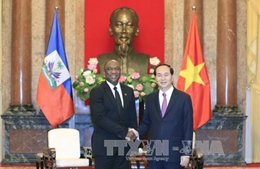 Chủ tịch nước Trần Đại Quang tiếp Chủ tịch Thượng viện Cộng hòa Haiti