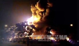 Điều tra nguyên nhân vụ cháy lớn tại Khu công nghiệp Nội Bài