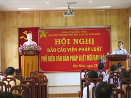 Bắc Ninh: Phổ biến văn bản pháp luật mới ban hành có hiệu lực từ năm 2017