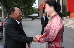 Chủ tịch Quốc hội Vương quốc Campuchia kết thúc tốt đẹp chuyến thăm hữu nghị chính thức Việt Nam