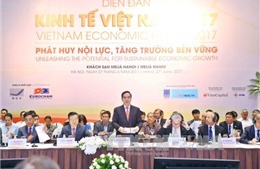 Diễn đàn kinh tế Việt Nam 2017: Phát huy nội lực, tăng trưởng bền vững 