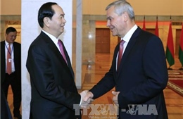 Chủ tịch nước Trần Đại Quang hội kiến Chủ tịch Hạ viện Belarus