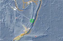 Liên tiếp xảy ra động đất mạnh ngoài khơi New Zealand