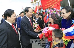 Chủ tịch nước Trần Đại Quang tới thăm thành phố Saint Petersburg