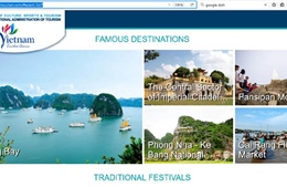 Website quảng bá du lịch Việt Nam thay giao diện mới