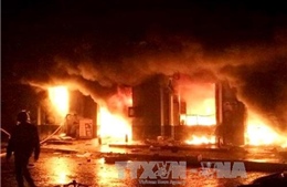 Cháy chợ đêm ở Phú Quốc, thiệt hại hàng tỷ đồng